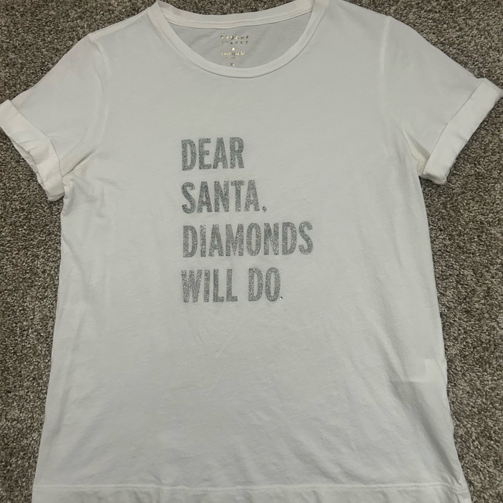 Kate Spade Dear Santa Graphic Tee XS